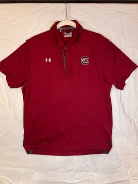 Under Armour Men's Garnet South Carolina Gamecocks Polo